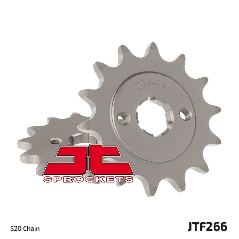 Piñón JT SPROCKETS acero estándar 266 - Paso 520 - motoscamaralweb.com
