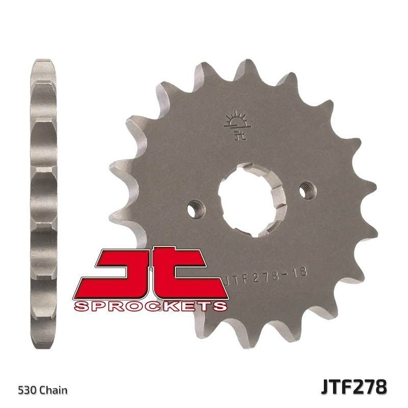 Piñón JT SPROCKETS acero estándar 278 - Paso 530 - motoscamaralweb.com