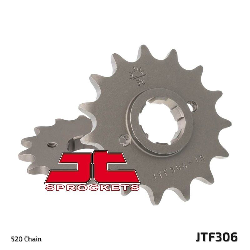 Piñón JT SPROCKETS acero estándar 306 - Paso 520 - motoscamaralweb.com