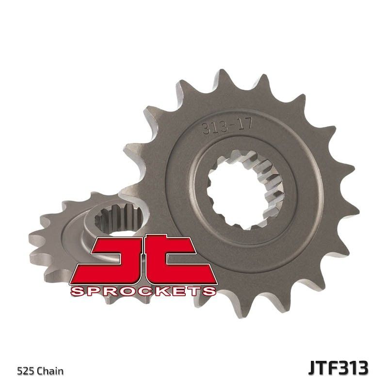 Piñón JT SPROCKETS acero estándar 313 - Paso 525 - motoscamaralweb.com