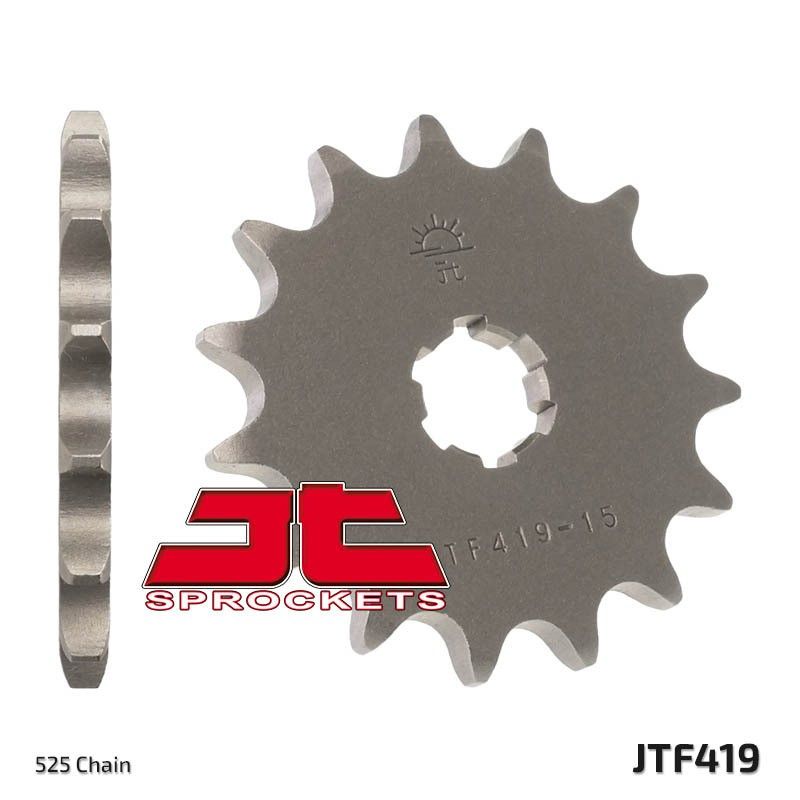 Piñón JT SPROCKETS acero estándar 419 - Paso 525 - motoscamaralweb.com