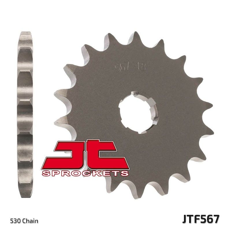 Piñón JT SPROCKETS acero estándar 567 - Paso 530 - motoscamaralweb.com