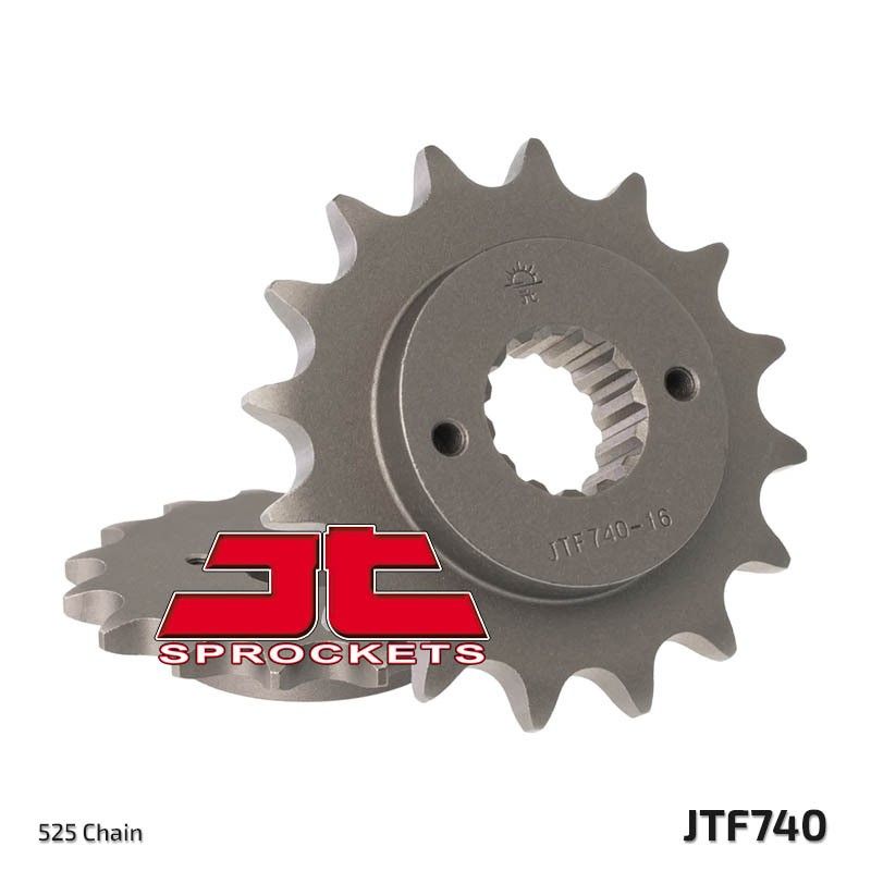 Piñón JT SPROCKETS acero estándar 740 - Paso 525 - motoscamaralweb.com