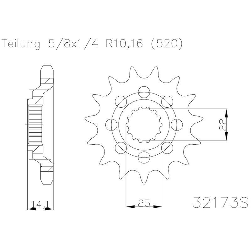Piñon ESJOT Acero 50-32173 15 dientes - motoscamaralweb.com