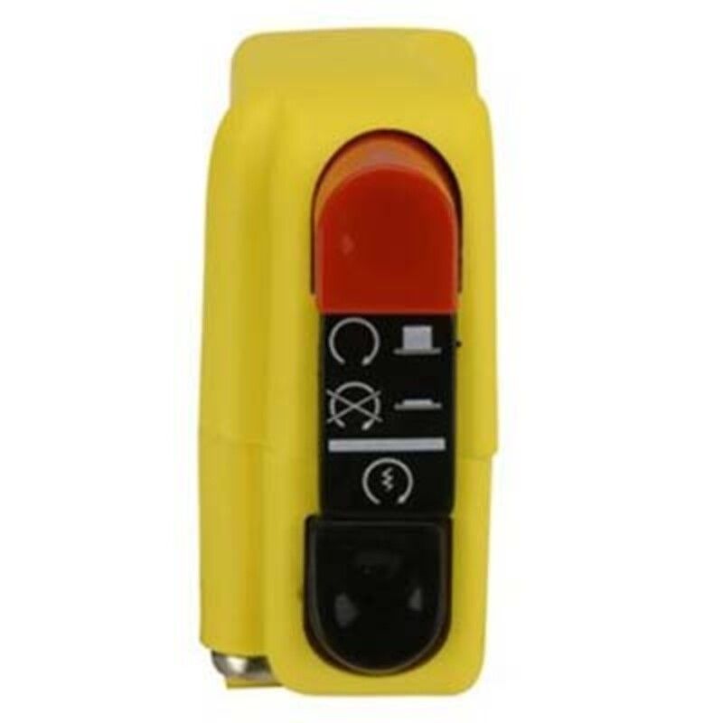 Botón on/off con arranque 9A Domino amarillo 0416AB.9A - motoscamaralweb.com