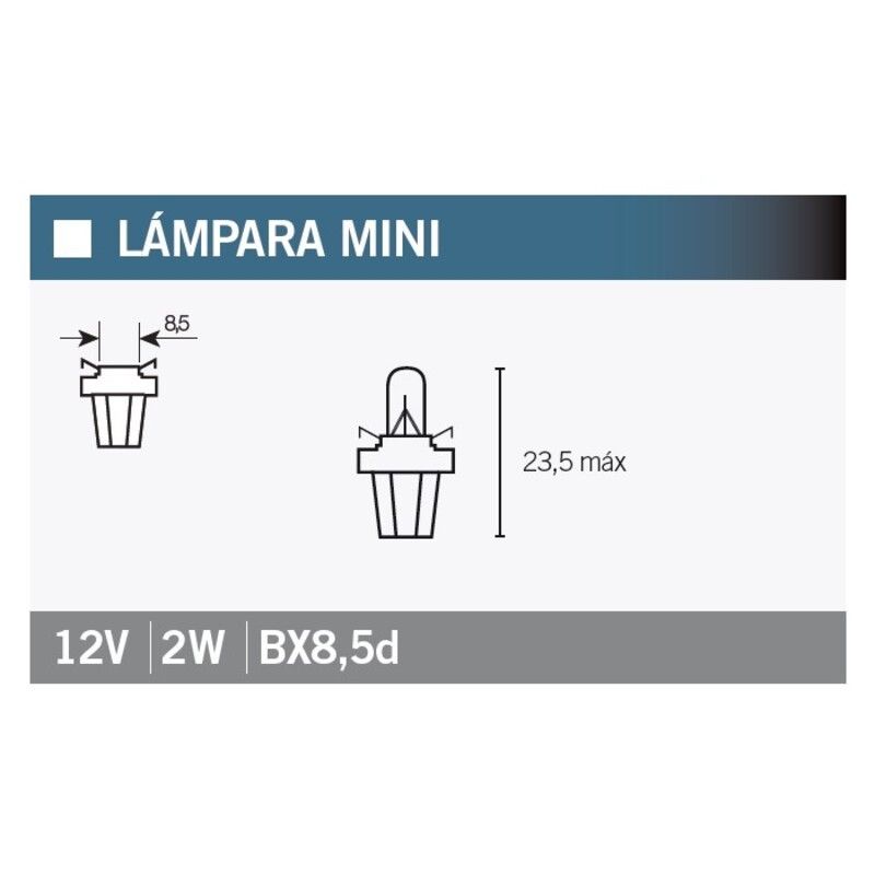 Lámpara OSRAM 2722MFX - 12V 2W - 10 uds - motoscamaralweb.com