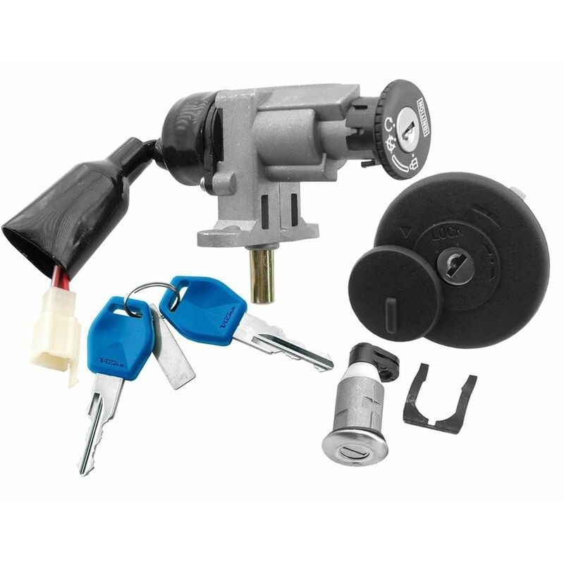 Juego cerraduras Keeway Focus 125/150 V PARTS - motoscamaralweb.com