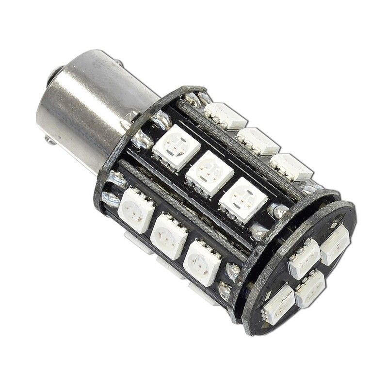 Lámpara V PARTS LED BAU15s 22 leds 12V ámbar - motoscamaralweb.com