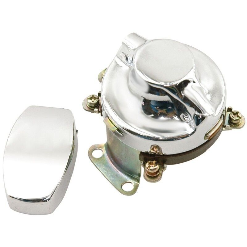 Cerradura tipo HARLEY Cromada - motoscamaralweb.com