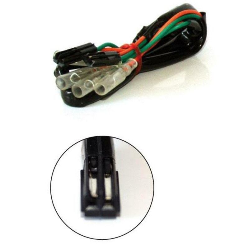 Cables conexión intermitentes Honda tipo origen Largo: 350mm - motoscamaralweb.com