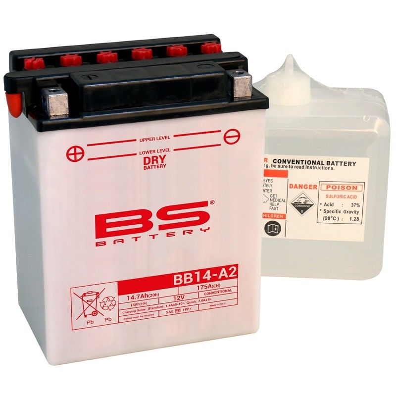 Batería BS BATTERY YB14-A2 - motoscamaralweb.com