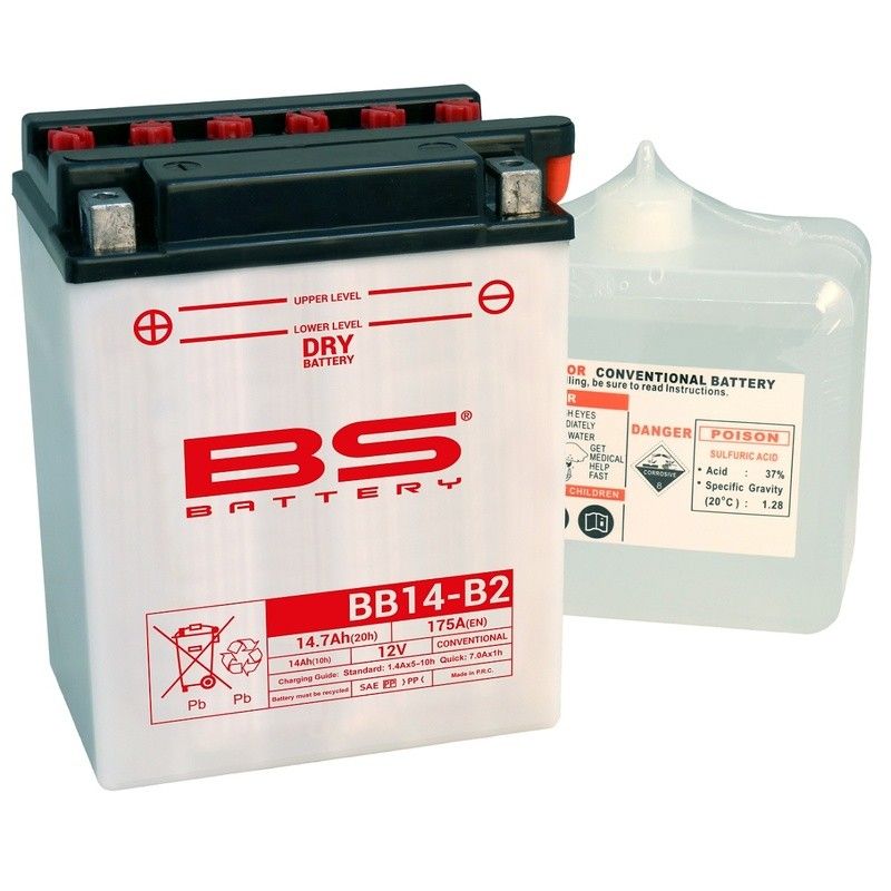 Batería BS BATTERY YB14-B2 (Fresh Pack) - motoscamaralweb.com