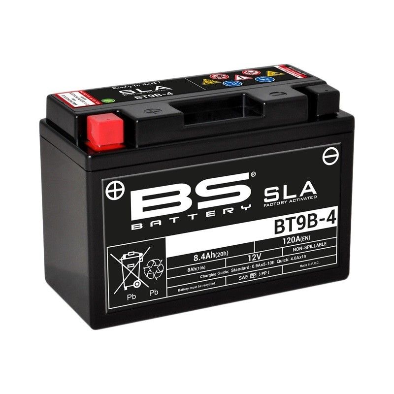 Batería BS BATTERY SLA BT9B-4 (FA) - motoscamaralweb.com
