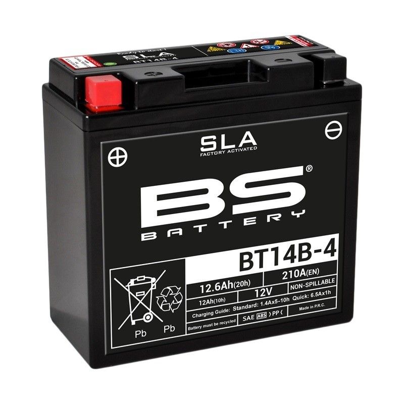 Batería BS BATTERY SLA BT14B-4 (FA) - motoscamaralweb.com