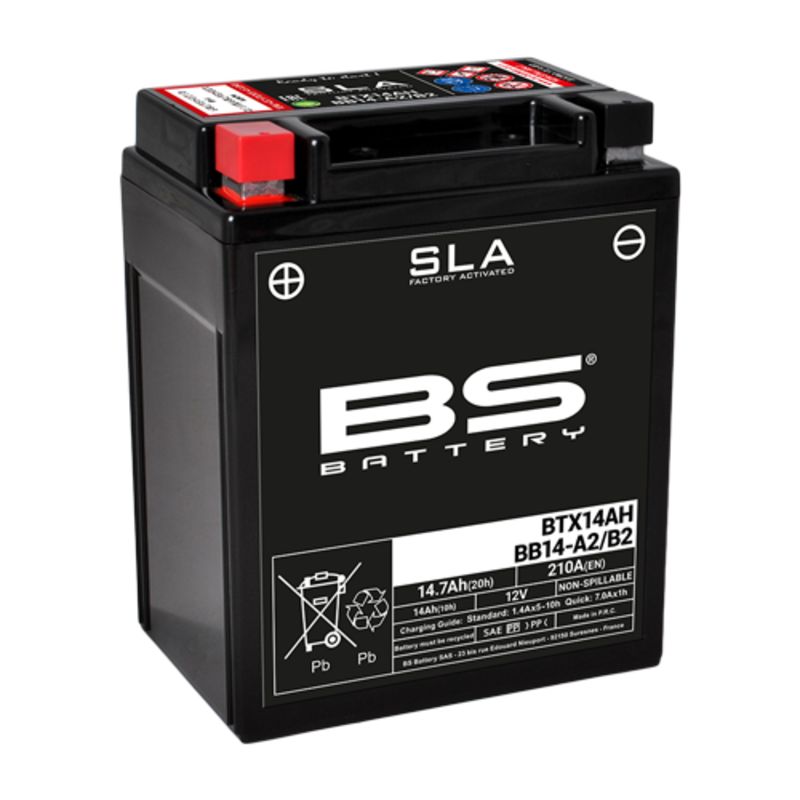 Batería BS BATTERY SLA BTX14AH/BB14-A2/B2 (FA) - motoscamaralweb.com