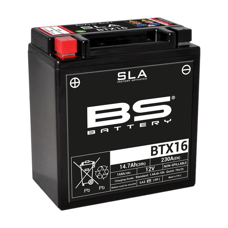 Batería BS BATTERY SLA BTX16 (FA) - motoscamaralweb.com