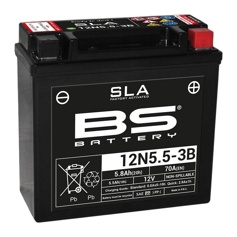 Batería BS BATTERY SLA 12N5.5-3B (FA) - motoscamaralweb.com