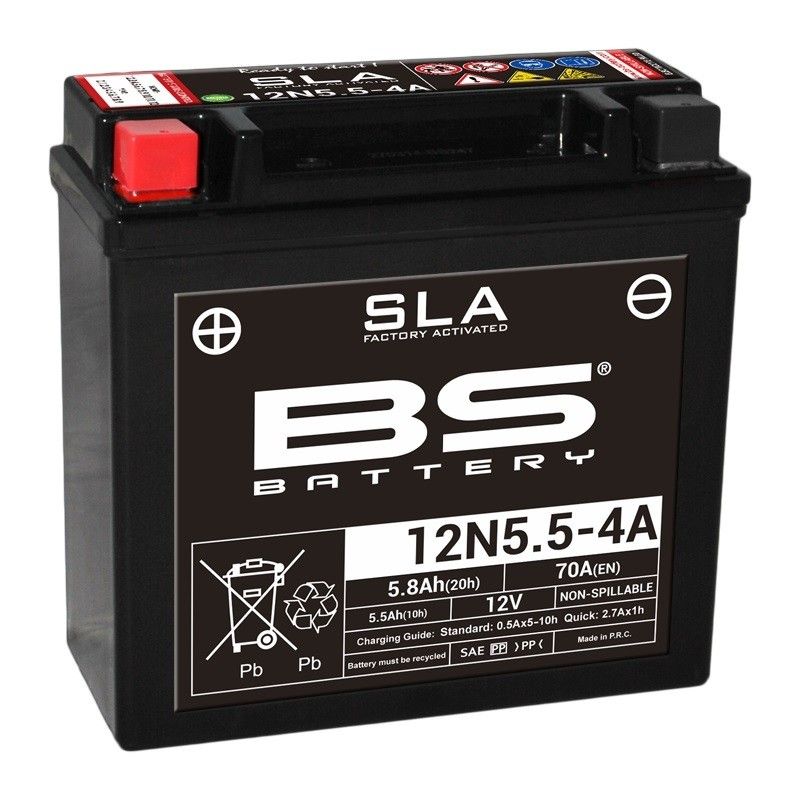 Batería BS BATTERY SLA 12N5.5-4A / 4B (FA) - motoscamaralweb.com