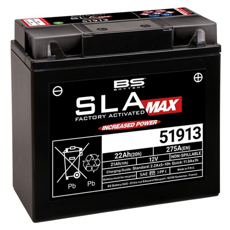 Batería BS BATTERY SLA MAX 51913 (FA) - motoscamaralweb.com