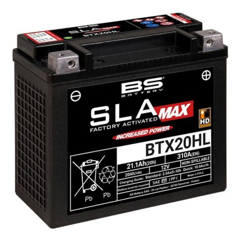 Batería BS BATTERY SLA MAX BTX20HL (FA) - motoscamaralweb.com