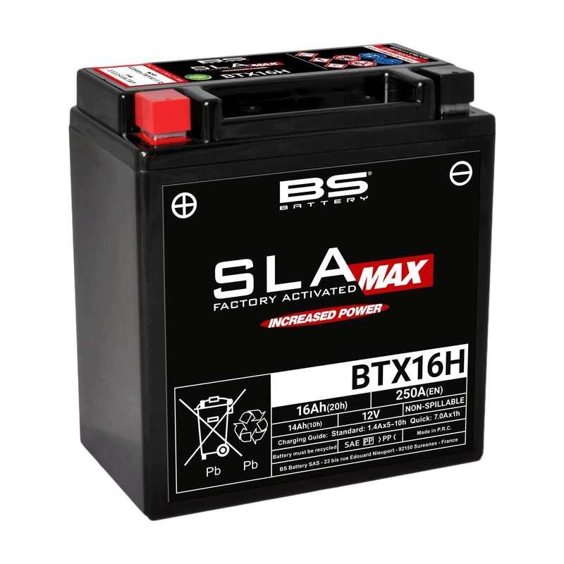 Batería BS BATTERY SLA Max sin mantenimiento activada en fábrica BTX16H - motoscamaralweb.com