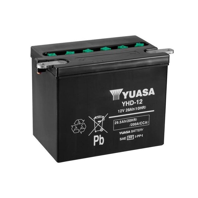 Batería YUASA YHD-12 Dry charged (sin electrolito) - motoscamaralweb.com