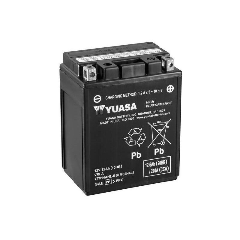 Batería YUASA YTX14AHL-BS Combipack (con electrolito) - motoscamaralweb.com