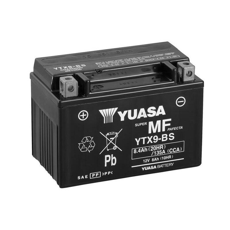 Batería YUASA YTX9-BS Combipack (con electrolito) - motoscamaralweb.com
