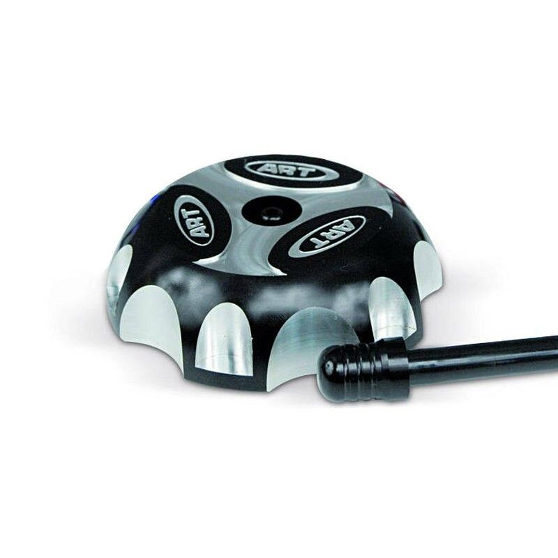 ART Fuel Tank Cap Aluminium Black ATV- motoscamaralweb.com