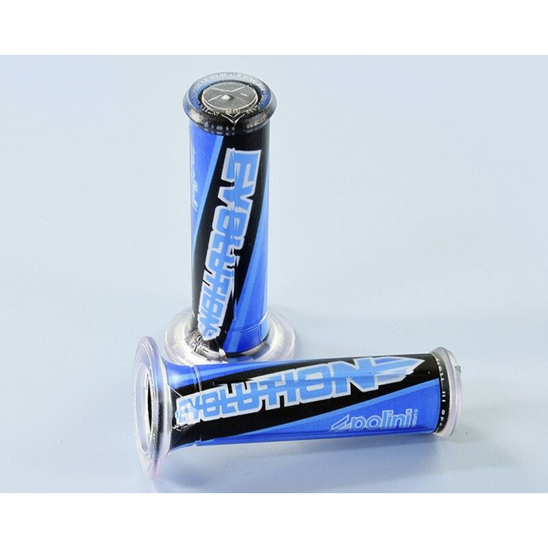 Puños Polini 2 COLORES BIG EVO. AZUL- motoscamaralweb.com