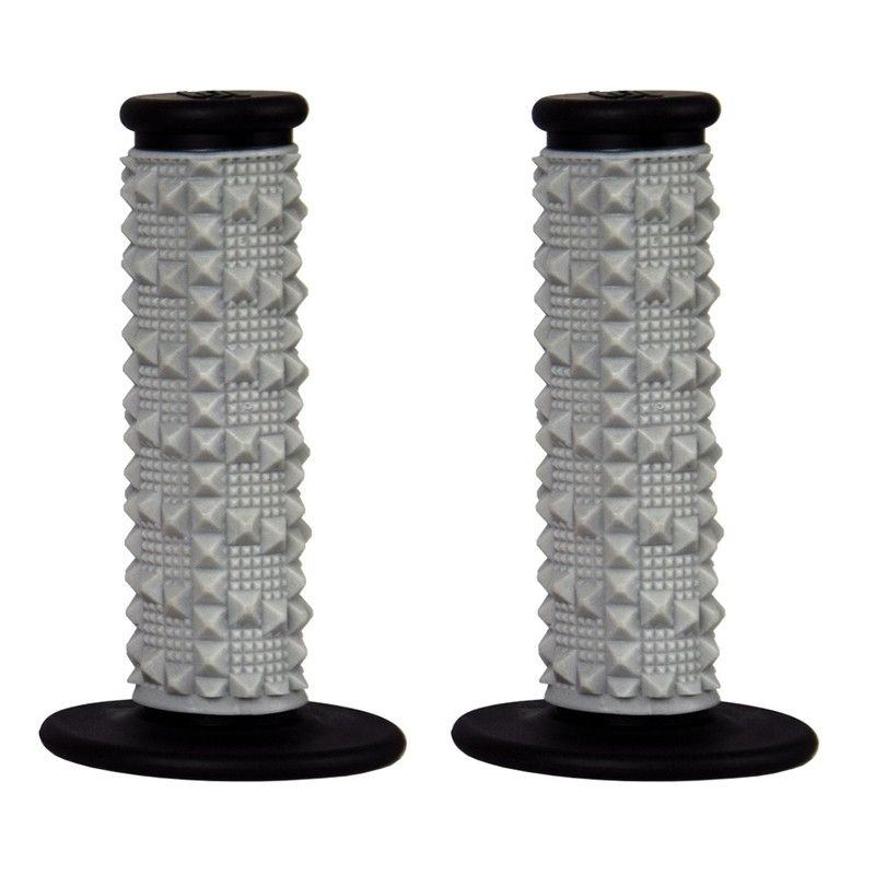 Puños SCAR X2R Dual Density Full Diamond - Gris / Negro - motoscamaralweb.com