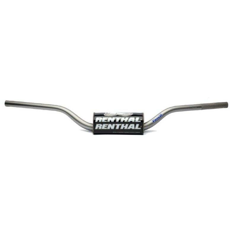 Manillar Renthal Fatbar enduro titanio con protector negro 745-01-TT - motoscamaralweb.com