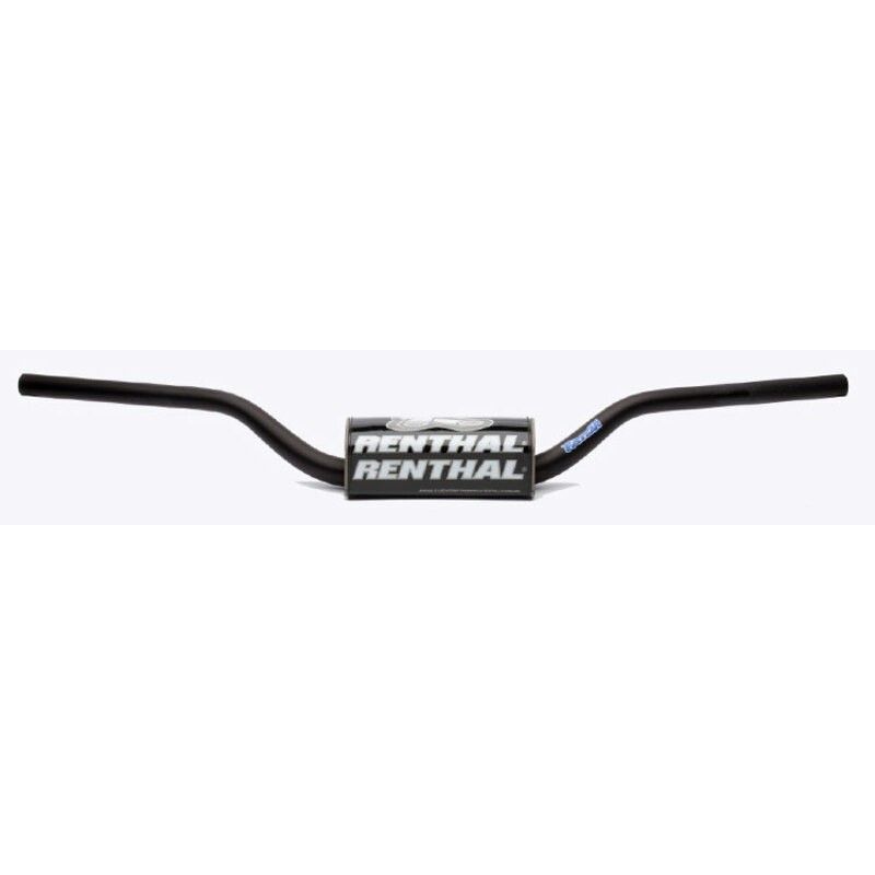 Manillar Renthal Fatbar SX85 13- negro con protector negro 831-01-BK - motoscamaralweb.com