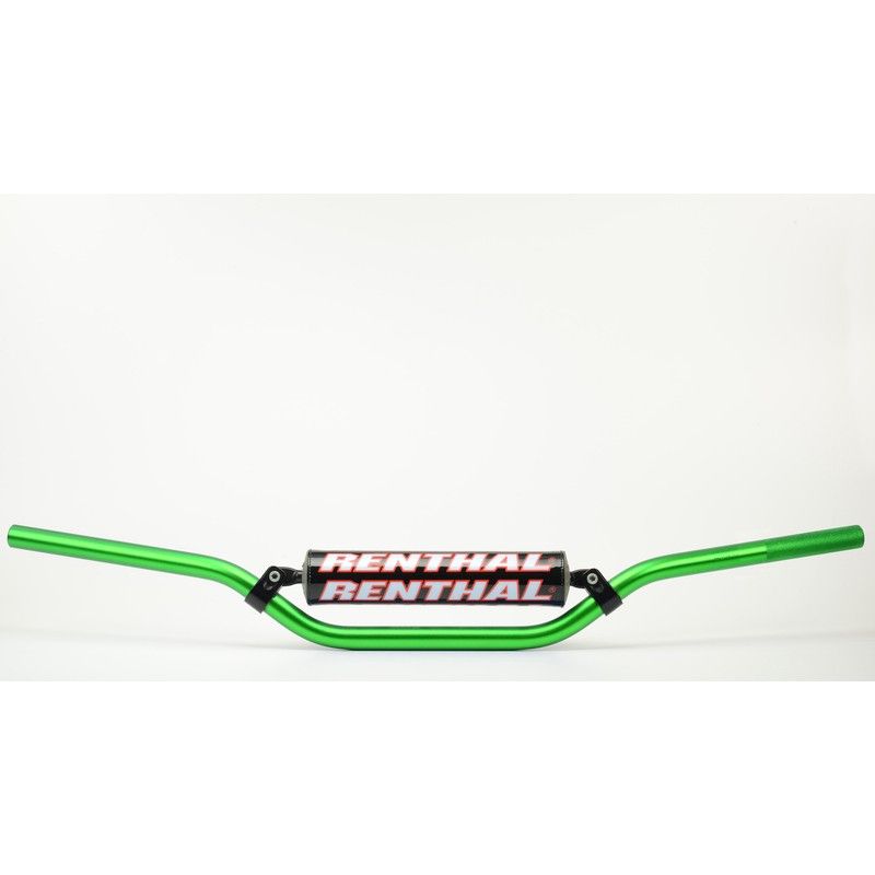 Manillar Renthal motocross Carmichel verde con protector negro 971-08-GN-01-185 - motoscamaralweb.com