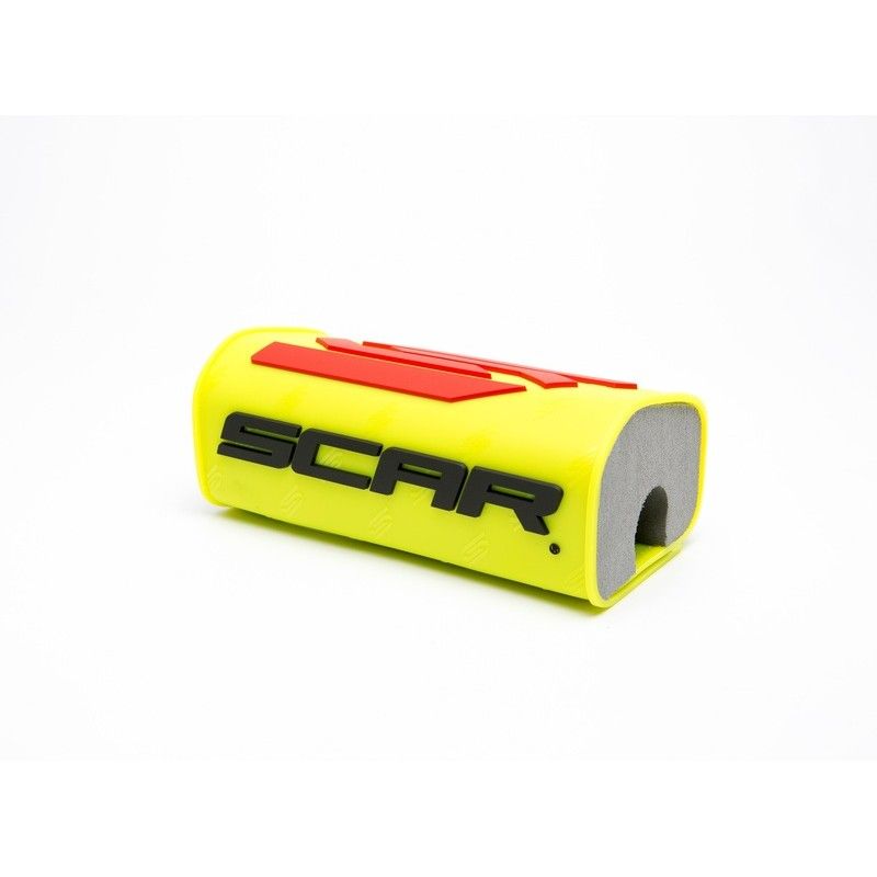 Protector/morcilla de manillar SCAR 3D (para manillar sin barra) - Amarilla - motoscamaralweb.com