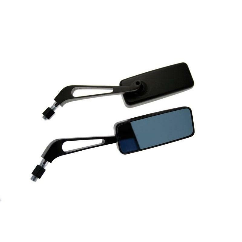Juego de retrovisores universales V PARTS City negro - motoscamaralweb.com