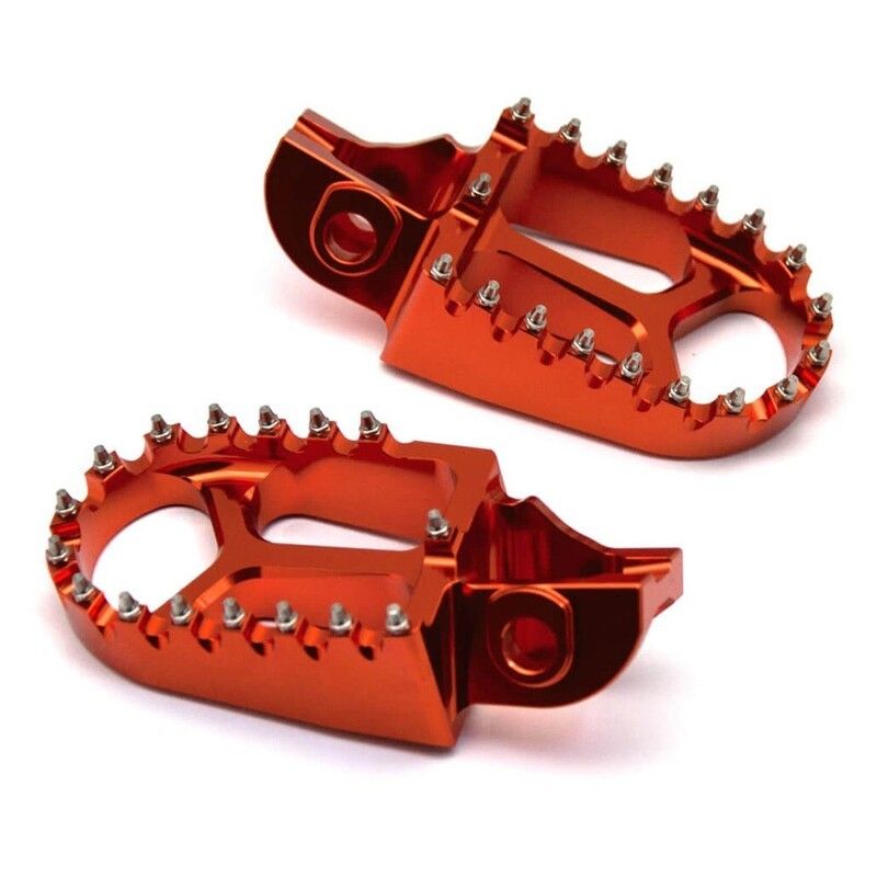 Estriberas off road KTM naranja- motoscamaralweb.com