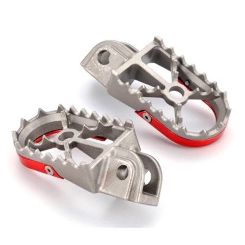 Estriberas Off Road gris/rojo Beta- motoscamaralweb.com