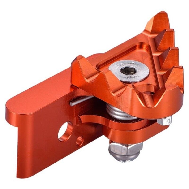 Recambio puntera pivotante pedal freno Xtrem ART - CNC naranja - motoscamaralweb.com