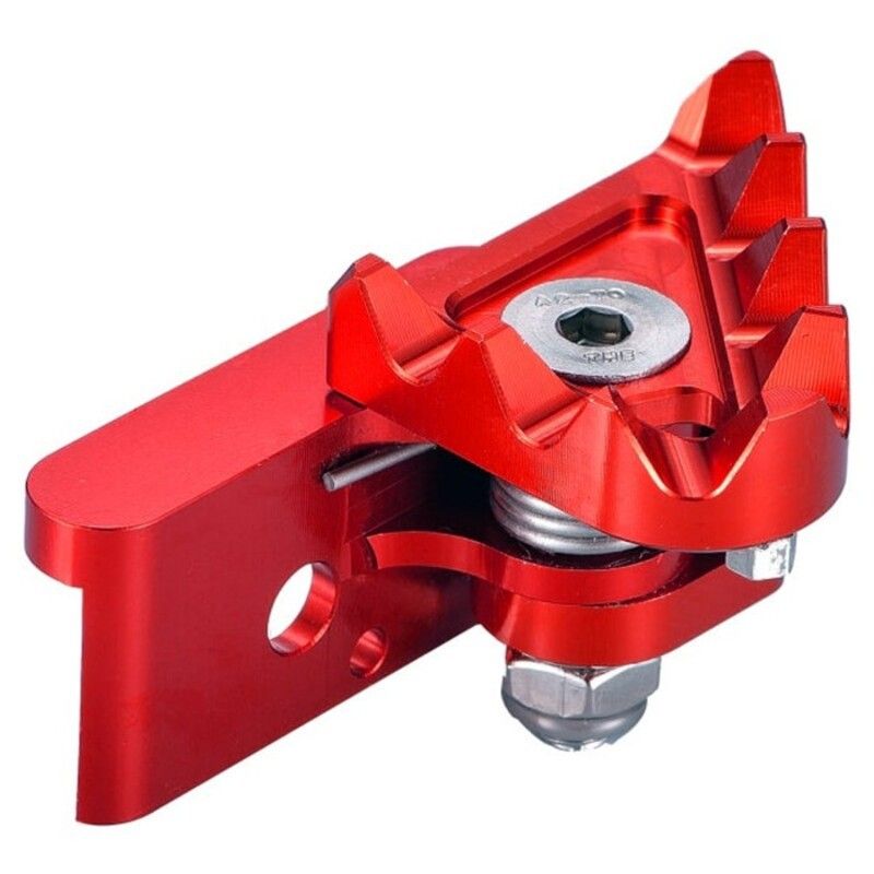 Recambio puntera pivotante pedal freno Xtrem ART - CNC rojo - motoscamaralweb.com