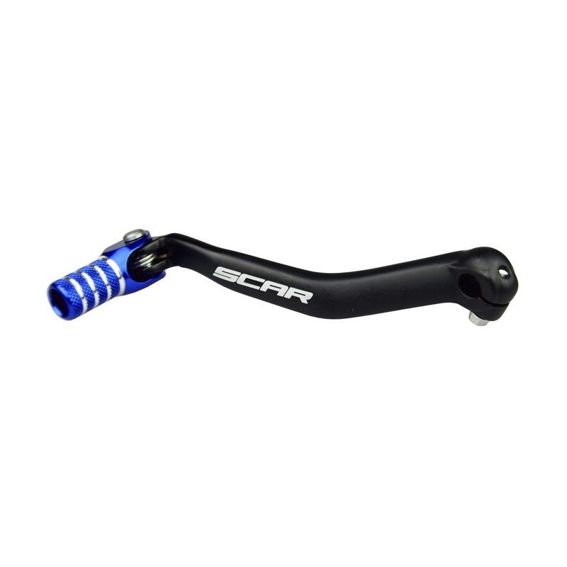Pedal de cambio SCAR - Negro / Puntera azul - motoscamaralweb.com