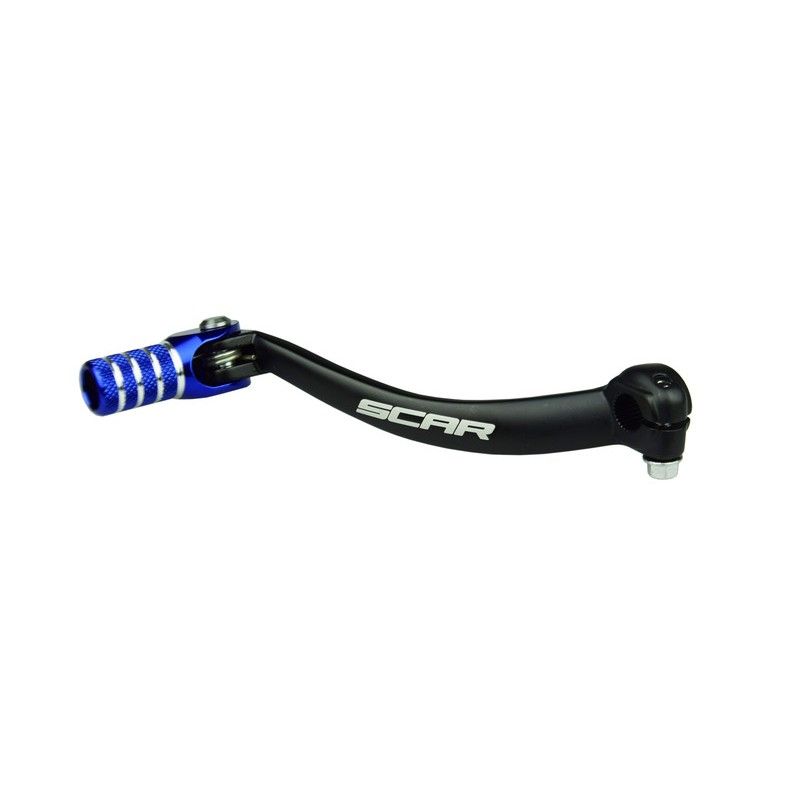 Pedal de cambio SCAR - Negro / Puntera azul - motoscamaralweb.com