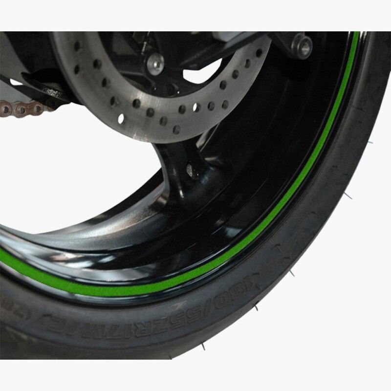 Adhesivo para llantas V PARTS 6m x 7mm verde reflectante - motoscamaralweb.com