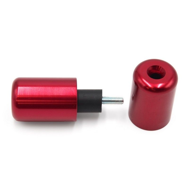 Juego contrapesos manillar V PARTS aluminio Suzuki rojo - motoscamaralweb.com