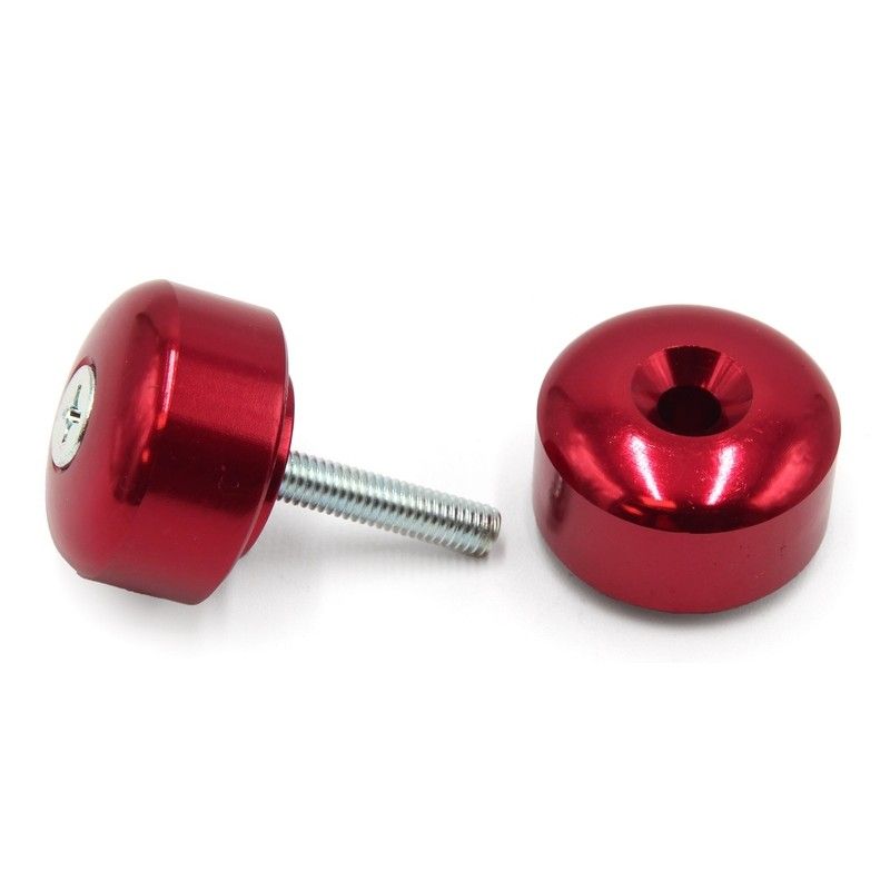 Juego contrapesos manillar V PARTS aluminio rojo - motoscamaralweb.com