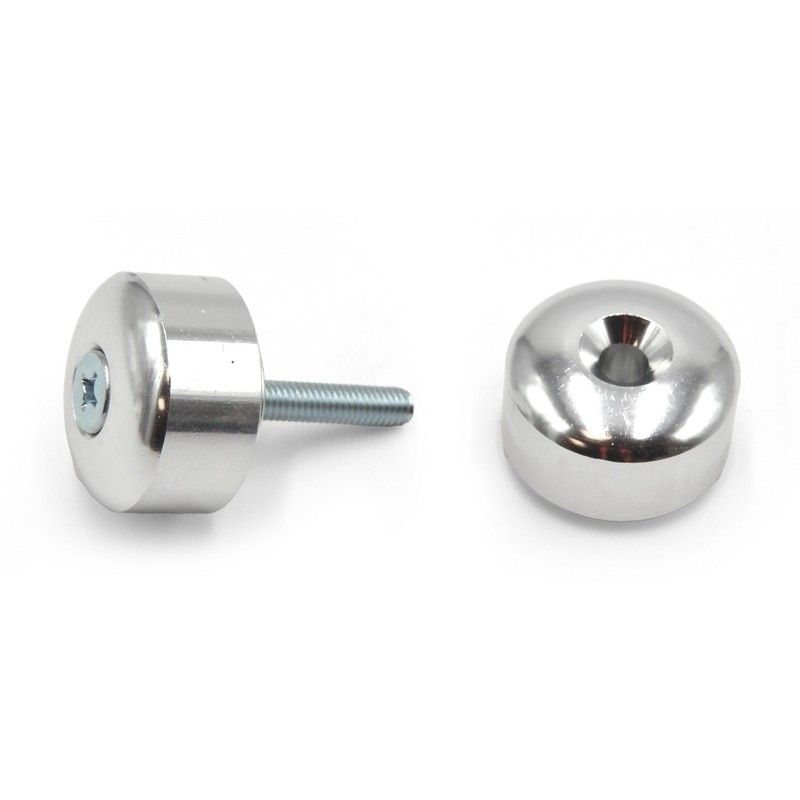 Juego contrapesos manillar V PARTS aluminio plata - motoscamaralweb.com