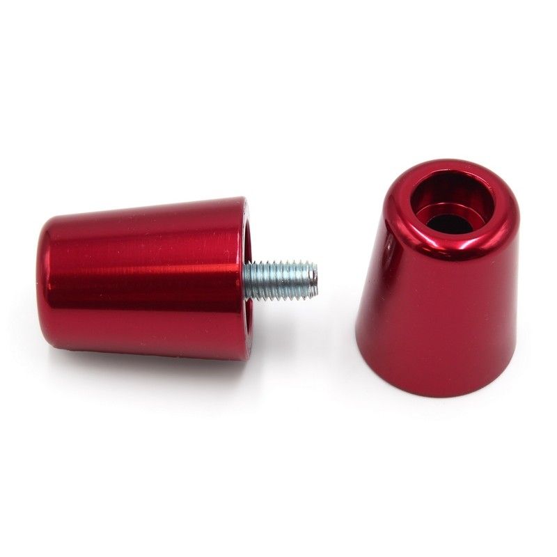 Juego contrapesos manillar V PARTS aluminio Kawasaki rojo - motoscamaralweb.com
