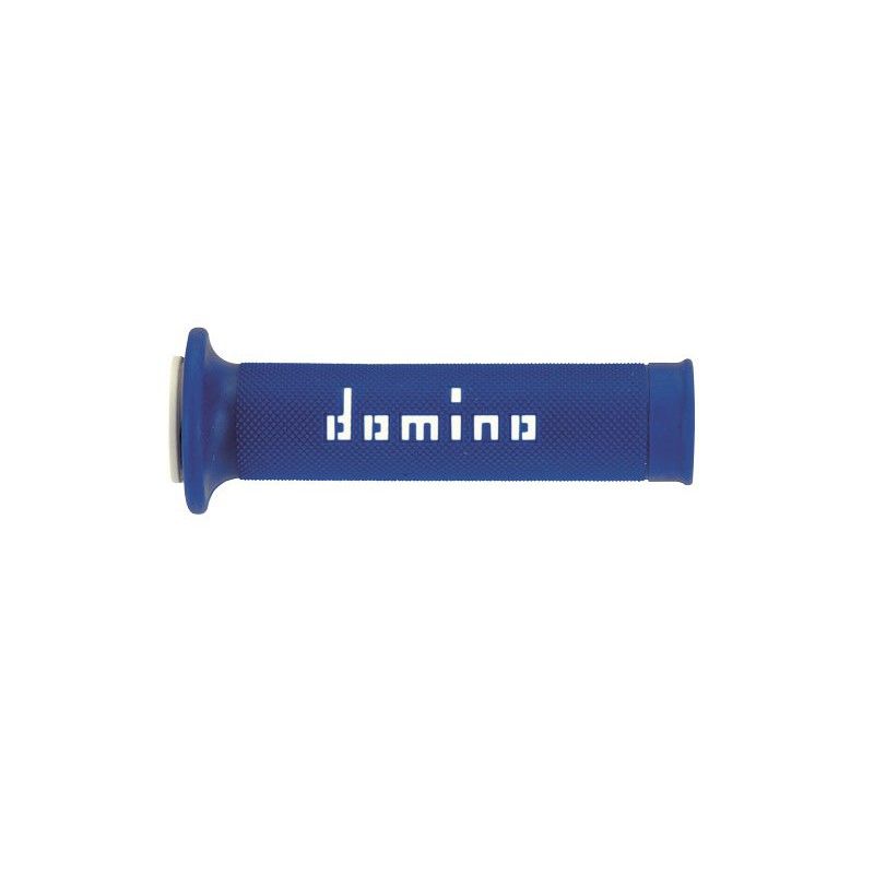 Puños racing DOMINO 126mm azul/blanco A01041C4648 - motoscamaralweb.com