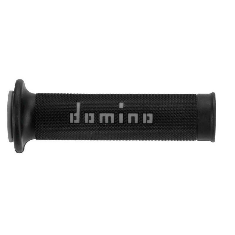 Puños racing DOMINO 126mm negro/gris A01041C5240- motoscamaralweb.com