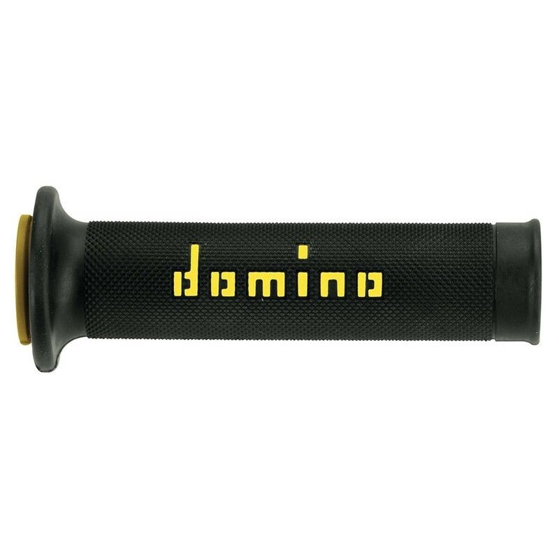 Puños racing 126mm negro/amarillo A01041C4740- motoscamaralweb.com